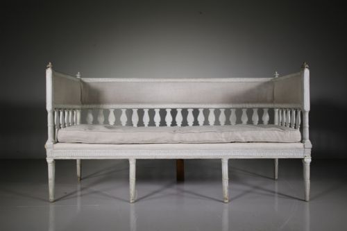 19th Century Swedish Antique Painted Sofa – Bench
