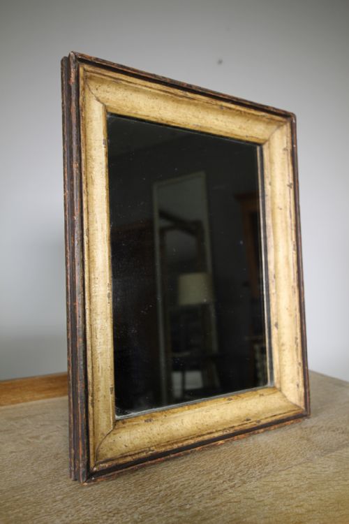19th Century English Antique Mirror in Original Paint