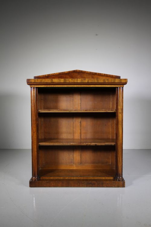 English William IV Antique Mahogany Open Bookcase