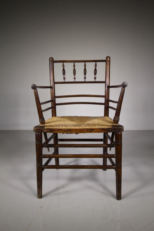 19th Century William Morris Antique Sussex Armchair
