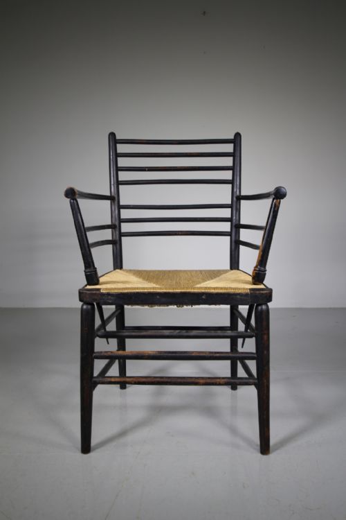 Rare Model William Morris Antique Sussex Armchair