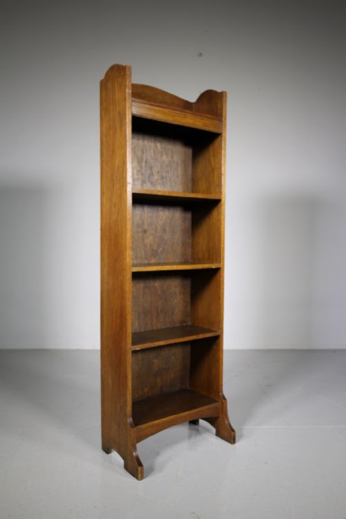 Edwardian Antique Oak Bookcase by Heals of London