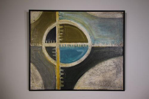 
British 1960’S Abstract Oil Painting – Signed
