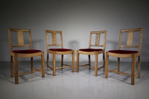 Set of Four Heals 1930’S Oak Dining Chairs