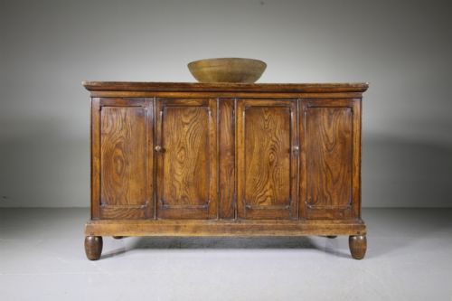 Beautiful Early 19th Century Antique Elm Dresser Base