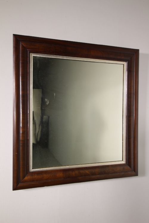 Large English Regency Antique Mahogany Mirror