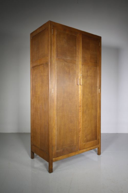 Heals of London 1920’S Oak Compactum Wardrobe