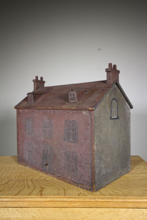 Late Georgian Antique Original Painted Dolls House