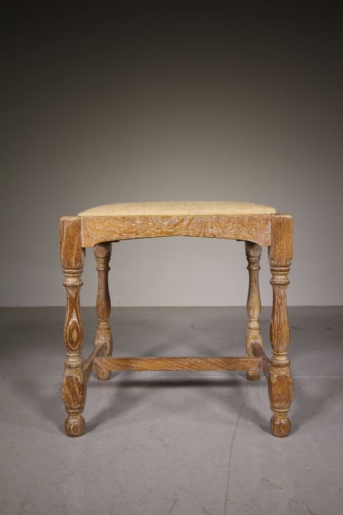 Heals of London Antique Oak Stool Seat