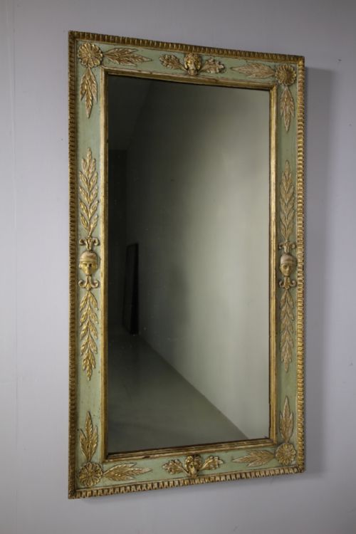 Beautiful Late 18th Century Italian Antique Mirror -Original Paint