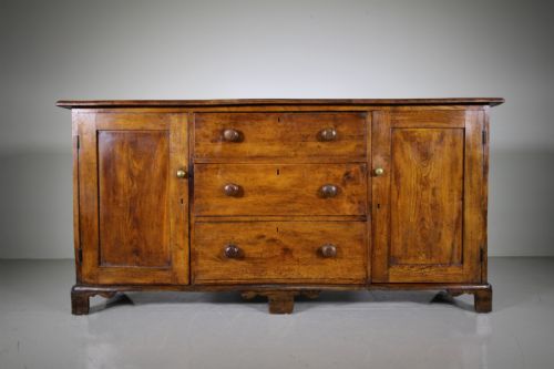 
English Georgian Antique Elm Dresser Base
