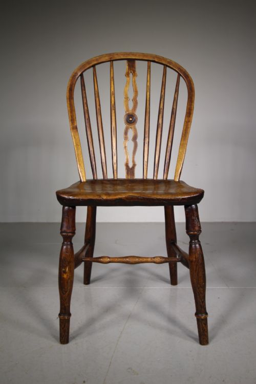 Early 19th Century Antique Low Back Windsor Chair