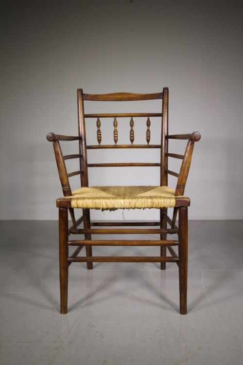 19th Century Morris & Co Antique Sussex Chair