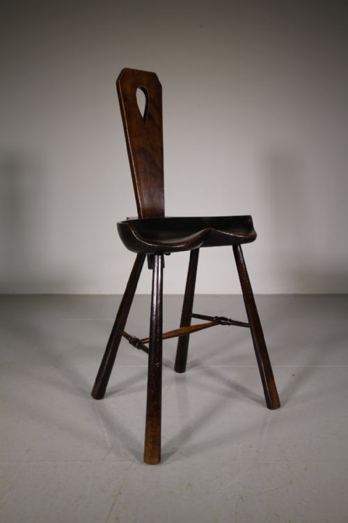 English Edwardian Antique Oak Side Chair – Probably Liberty