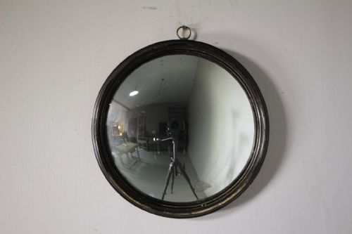 English 19th Century Antique Convex Wall Mirror