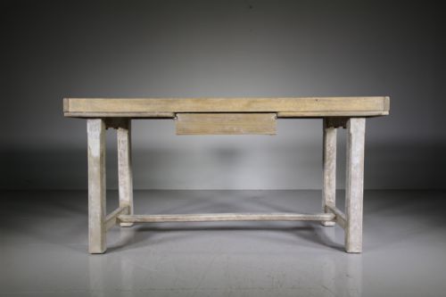 19th Century Antique Baking Table in Original Paint
