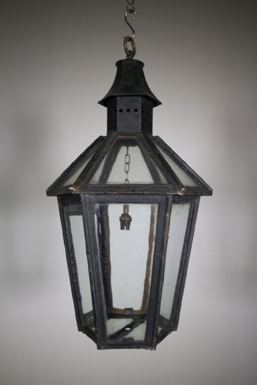 Large English 19th Century Antique Copper Lantern