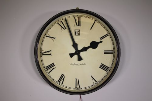 Very Large 1930’S English Factory Wall Clock – Working
