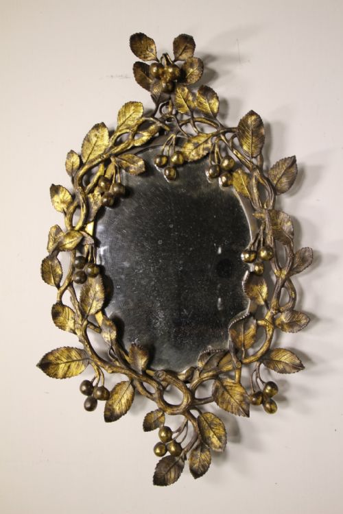
Beautiful English 19th Century Antique Gilt Bronze Mirror
