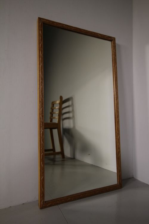 Heals of London 1920’S Oak Wall Mirror