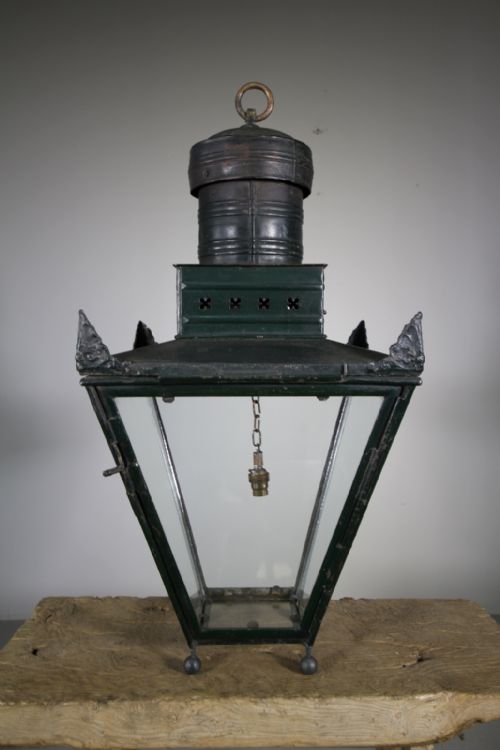Large English 19th Century Antique Copper Lantern