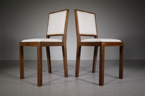 Pair of Heals 1920’S Oak Chairs – Labelled