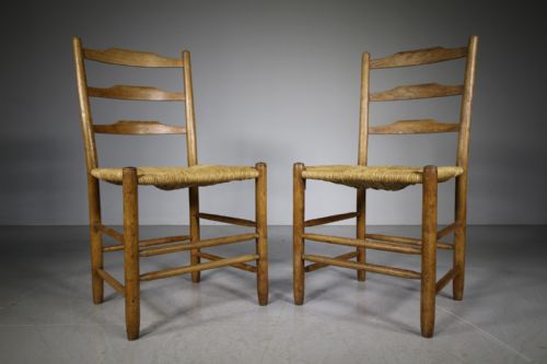 Pair of 1920’S Ed Gardiner Oak Chairs – Stamped