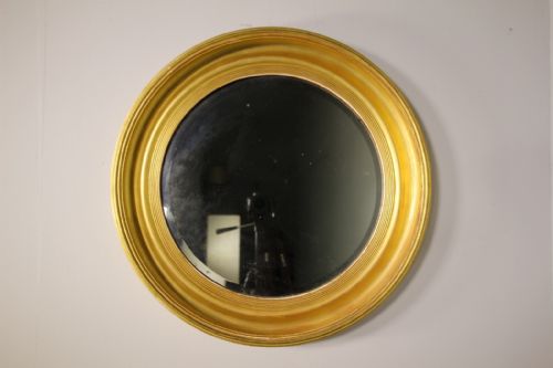 Large English 19th Century Antique Gilt Wall Mirror