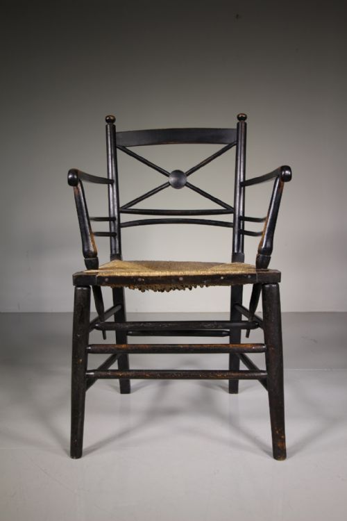 William Morris Antique Sussex Carver Armchair