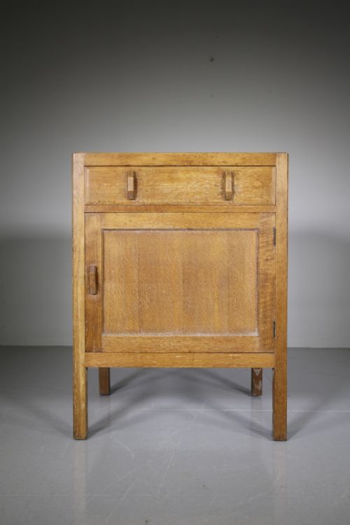 Heals Antique Oak Cupboard – Labelled