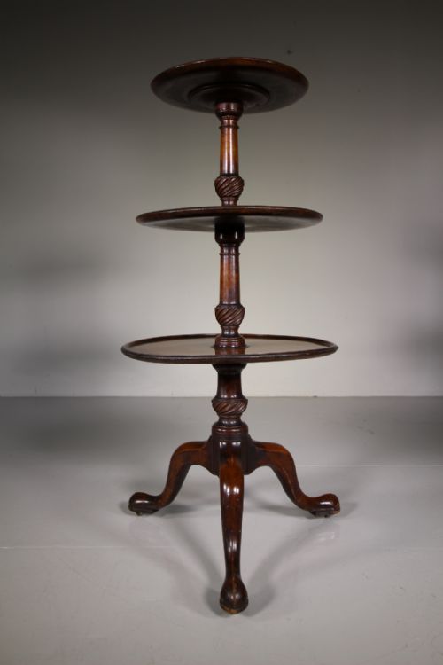 
Georgian Antique Three Tier Mahogany Dumb Waiter
