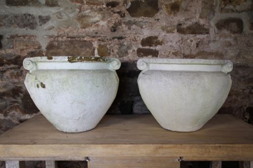 Rare Large Pair of Edwardian Antique Compton Garden Urns