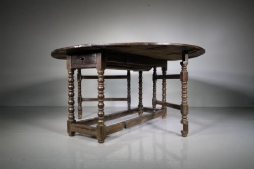 Large 17th Century English Antique Oak Dining Table