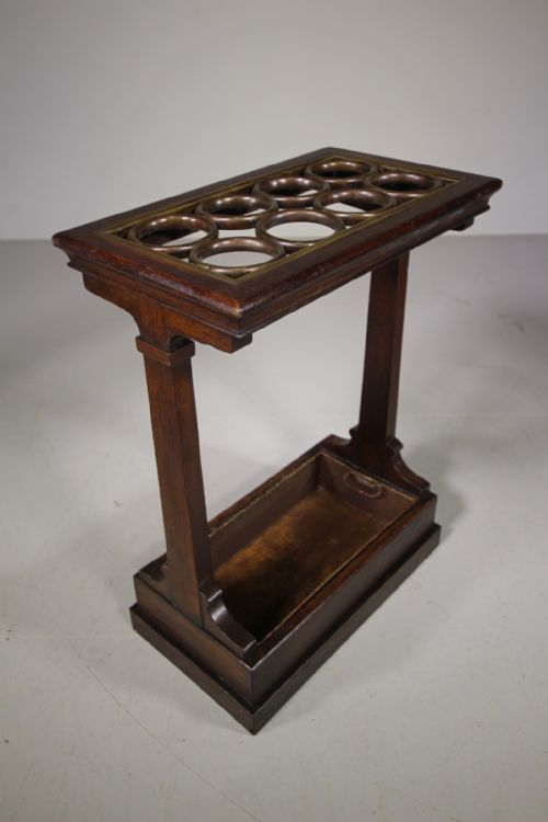 English William IV Antique Oak Stick / Umbrella Stand