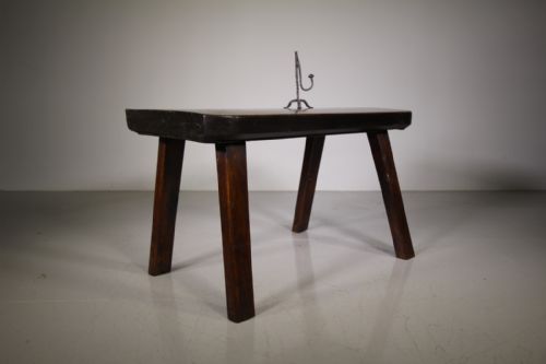 Early 19th Century English Antique Oak Pig Bench Table