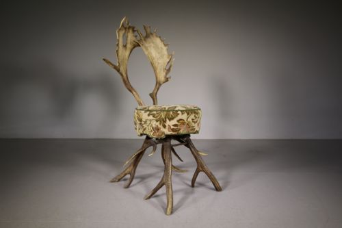 
Original 19th Century Antique Antler Chair
