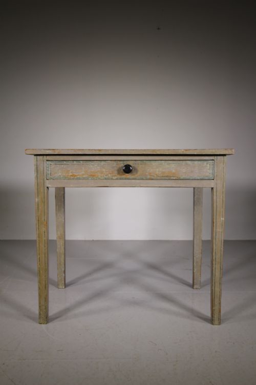 Beautiful Regency Antique Original Painted Pine Side Table
