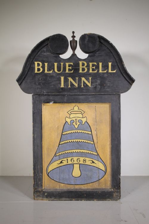 Rare Large 18th Century Antique Tavern Sign in Original Paint