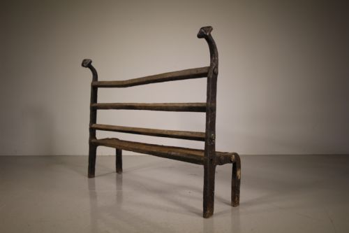 Early 18th Century Antique Iron Fire Grate