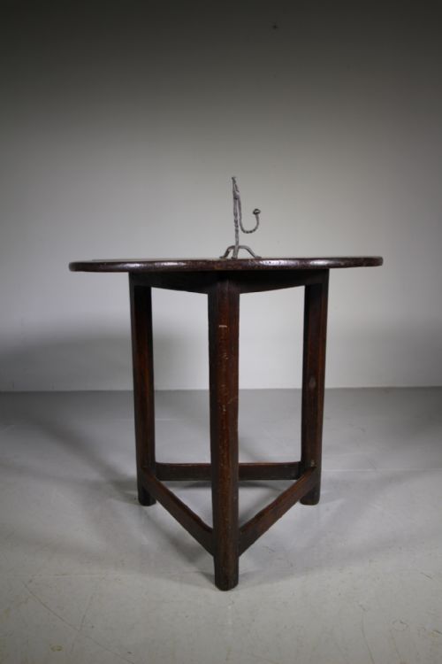 English 18th Century Antique Period Oak Cricket Table