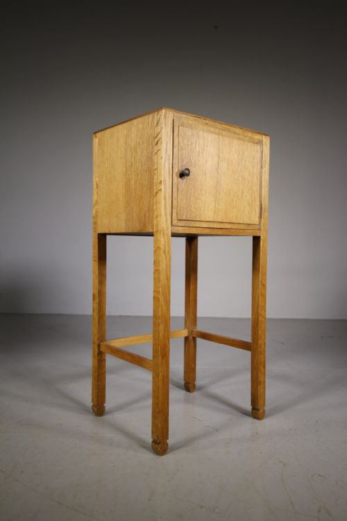 Quality 1920’S Bath Cabinet Makers Oak Bedside Cabinet
