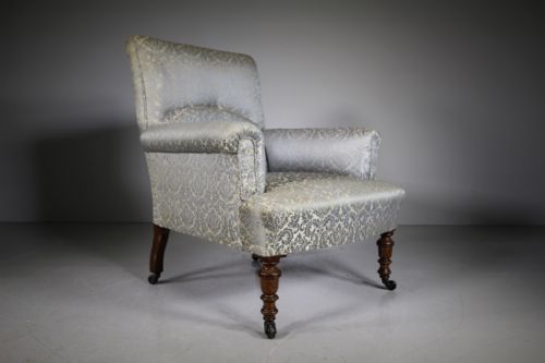 Quality 19th Century Antique Upholstered Armchair