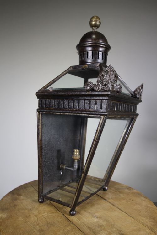 English 19th Century Antique Wall Mounted Lantern