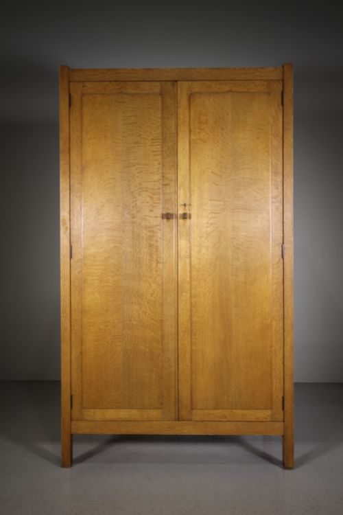 Heals Antique Oak Letchworth Wardrobe