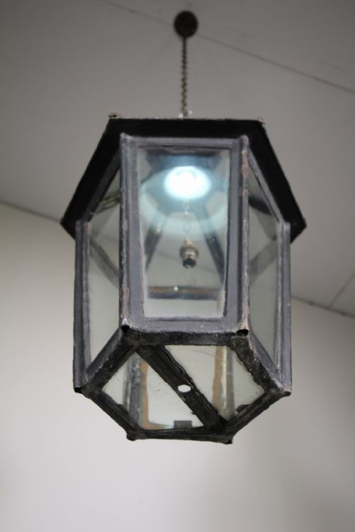 Large English 19th Century Antique Copper Lantern