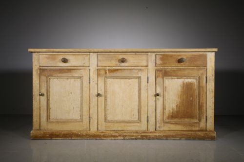 
Original Painted Pine Antique Cumbrian Dresser Base
