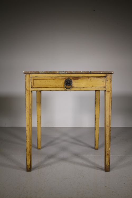 English Regency Original Painted Pine Antique Side Table