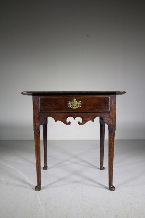 English 18th Century Antique Oak Lowboy Table
