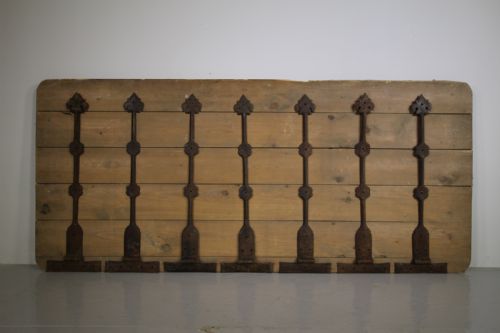 7 X Large Antique Iron Blacksmith Door Hinges from York Minster