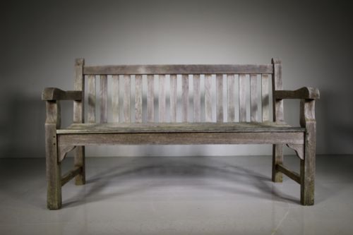 Heals of London 1930'S Teak Garden Bench Seat
